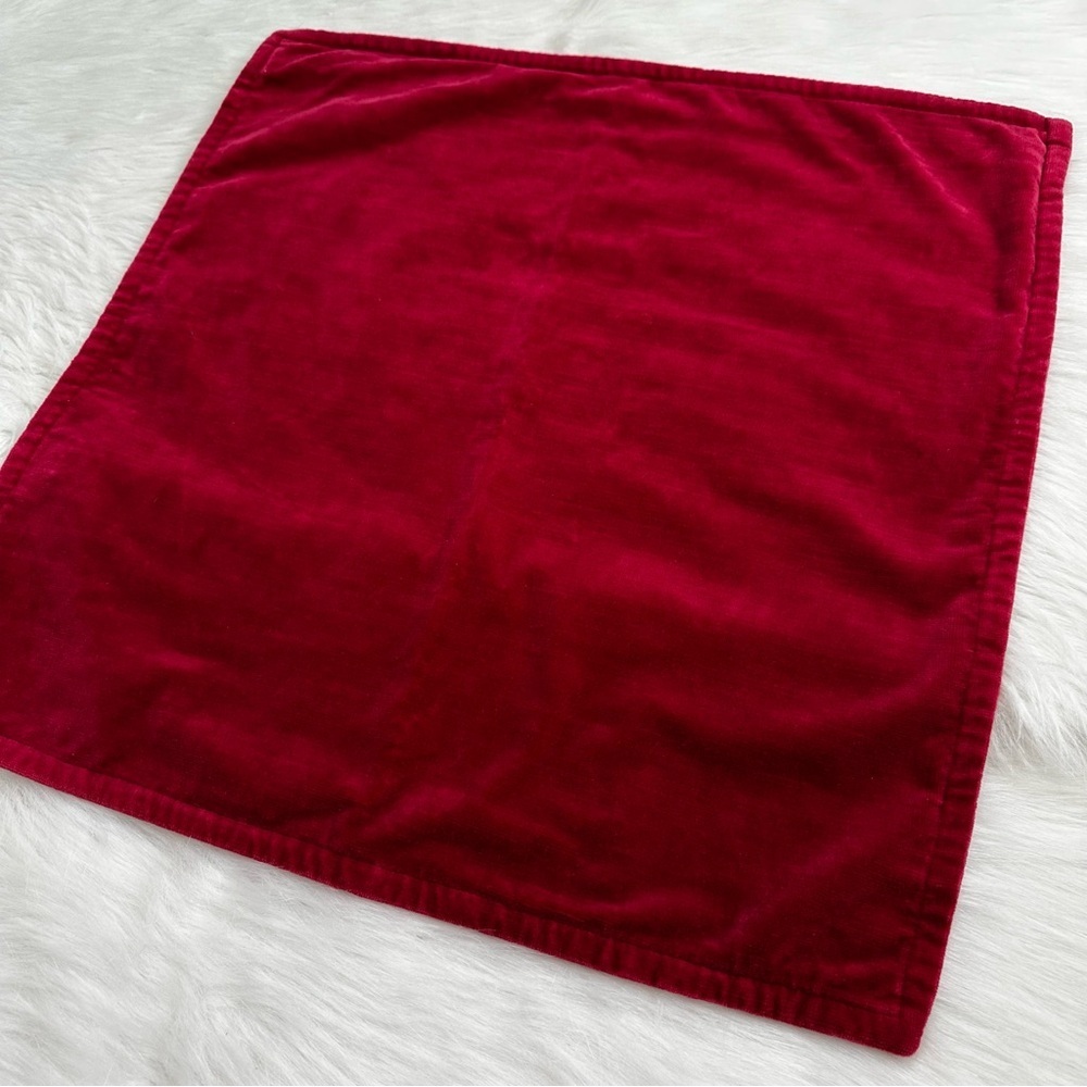 Pottery Barn Red Velvet Sham - Picture 2 of 6